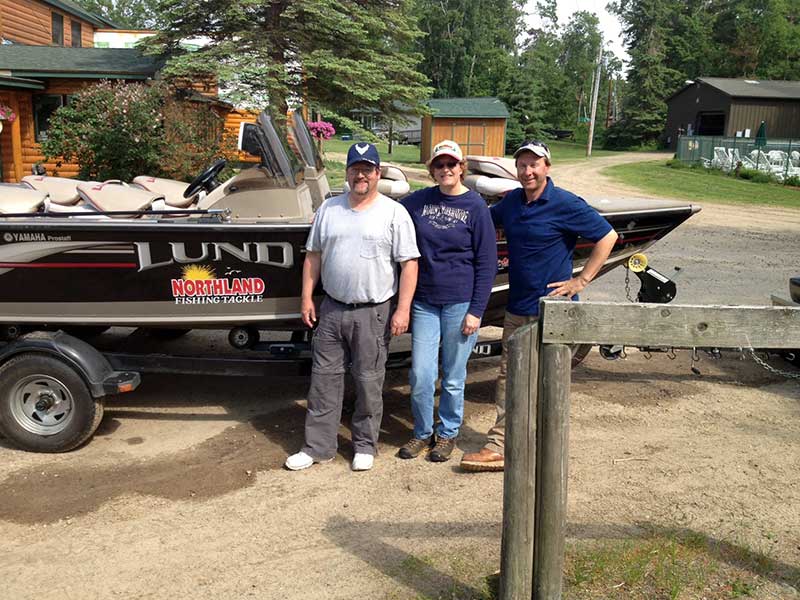 Happy Remington Fishing Guide fishing clients